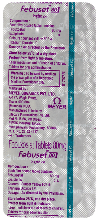 Febuset 80 Tablet 10